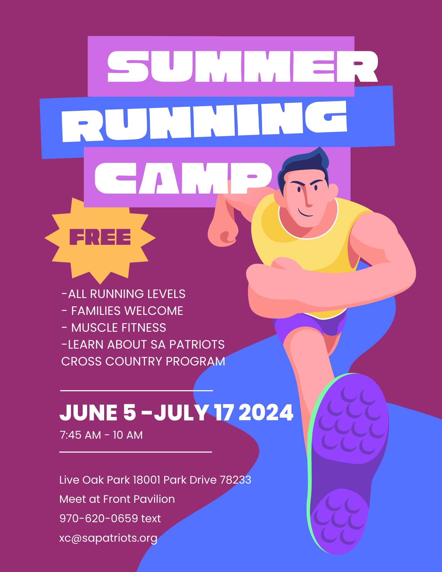 Yellow and Blue Kids Fitness Flyer